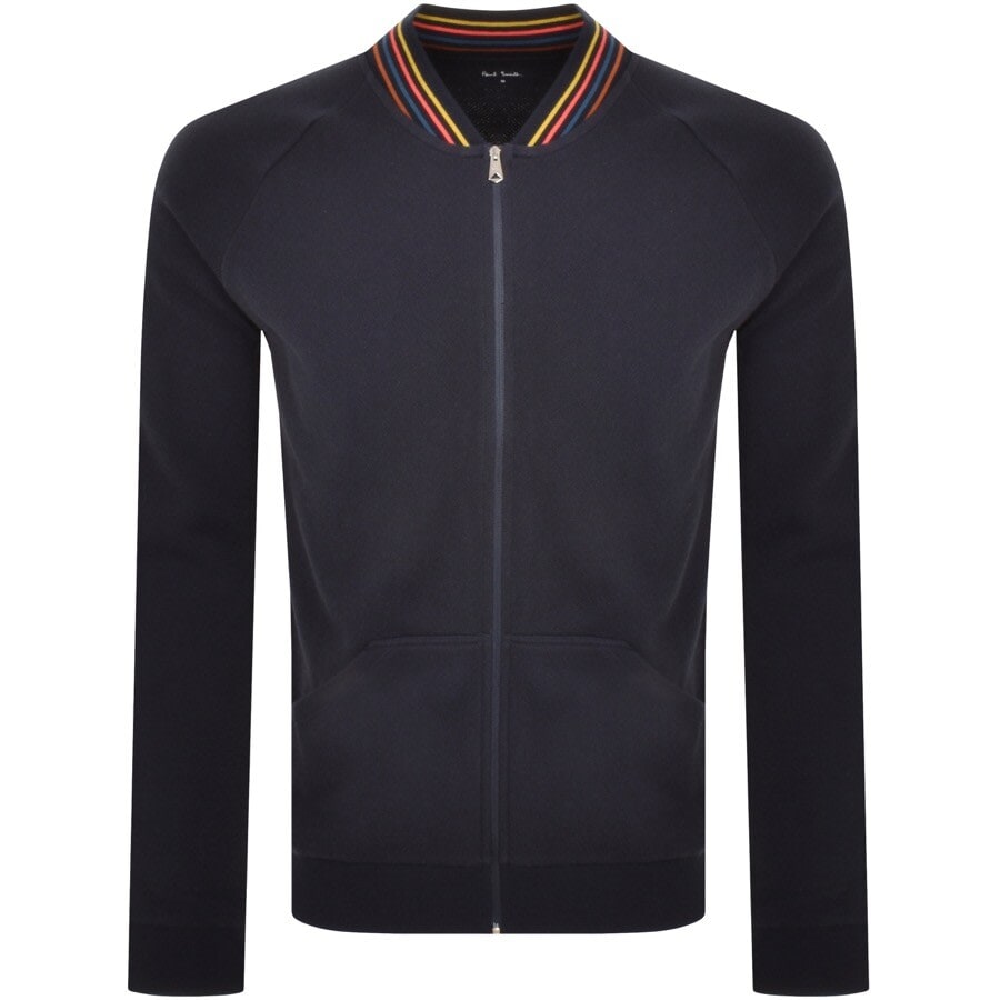 Image number 1 for Paul Smith Bomber Sweatshirt Navy