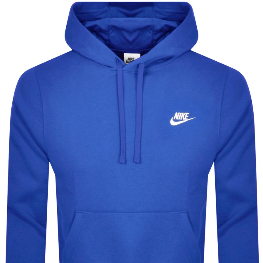 Image number 2 for Nike Club Hoodie Blue