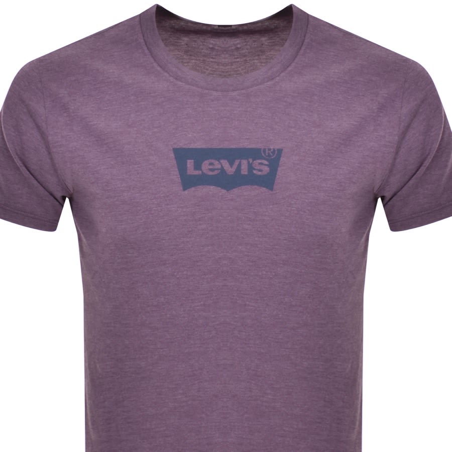 Levis Graphic Logo Crew Neck T Shirt Purple Mainline Menswear