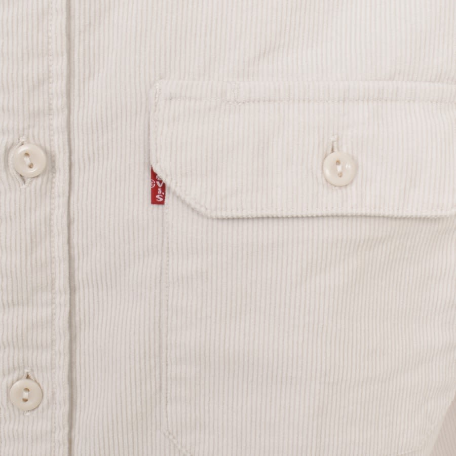 Image number 3 for Levis Jackson Worker Long Sleeve Shirt Off White