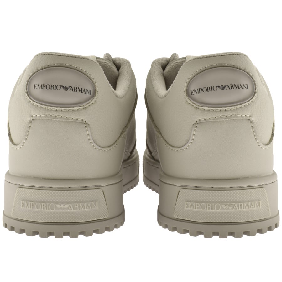 Image number 2 for Emporio Armani Logo Trainers Grey