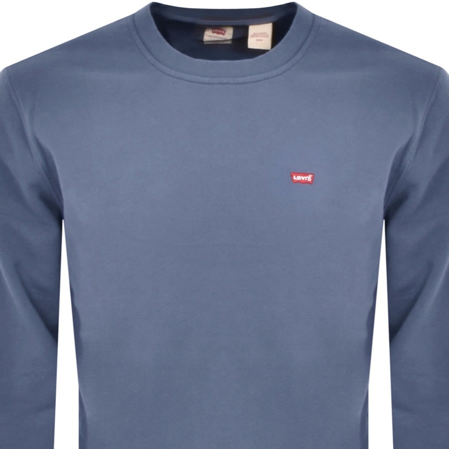 Image number 2 for Levis Original Crew Neck Sweatshirt Blue