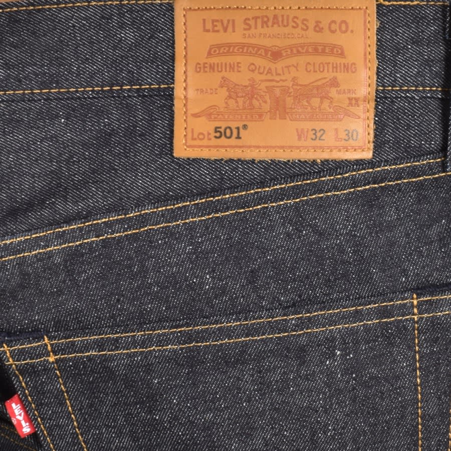 Image number 3 for Levis 501 Original Fit Jeans Navy