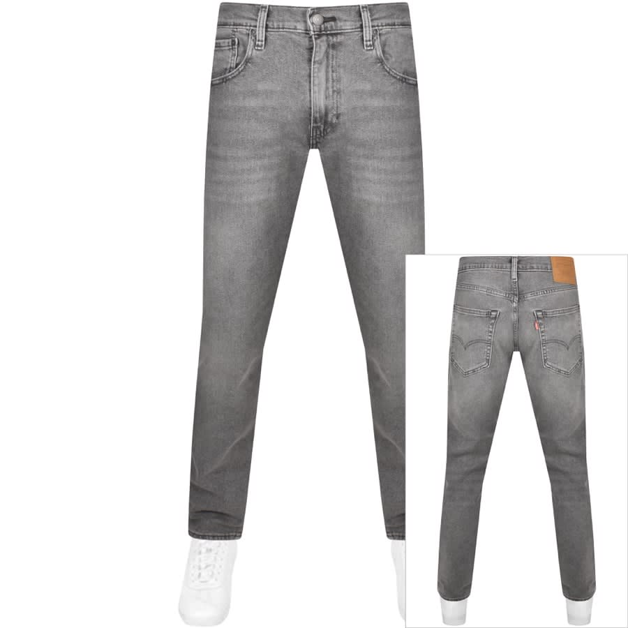 Image number 1 for Levis 502 Tapered Jeans Mid Wash Grey