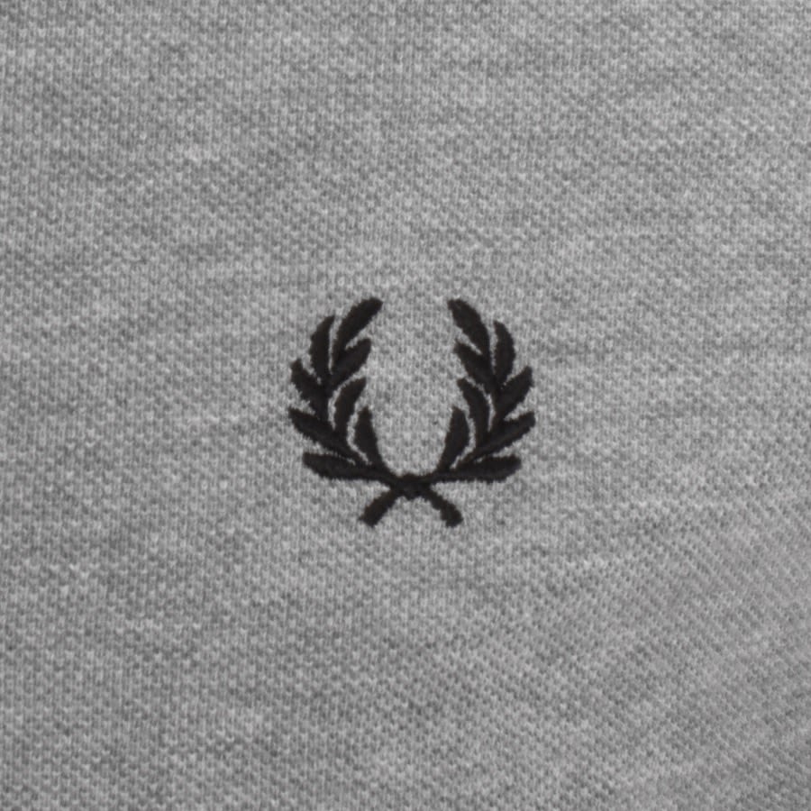Image number 3 for Fred Perry Plain Polo T Shirt Grey