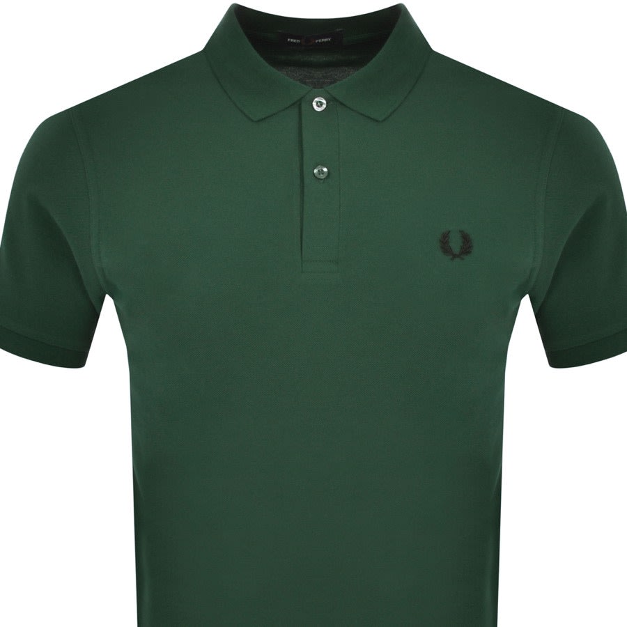 Image number 2 for Fred Perry Plain Polo T Shirt Green