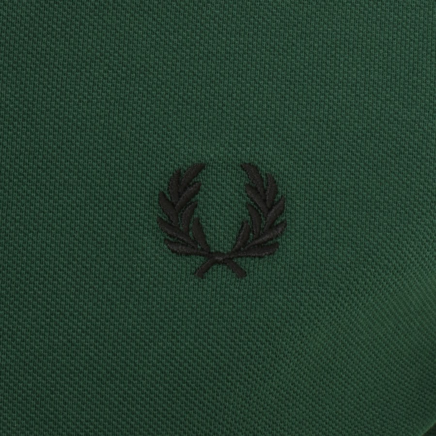 Image number 3 for Fred Perry Plain Polo T Shirt Green
