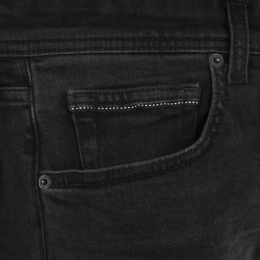 Image number 4 for Replay Grover Straight Jeans Black