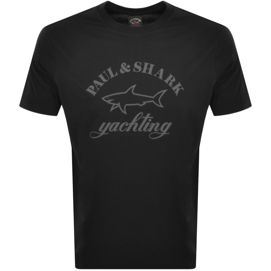 Image number 1 for Paul And Shark Logo T Shirt Black