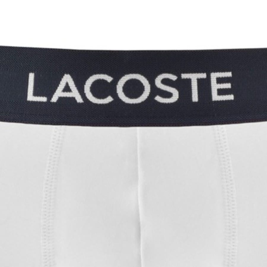 Image number 3 for Lacoste Underwear Five Pack Trunks White