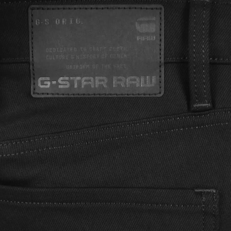 Image number 3 for G Star Raw Mosa Straight Fit Jeans Black