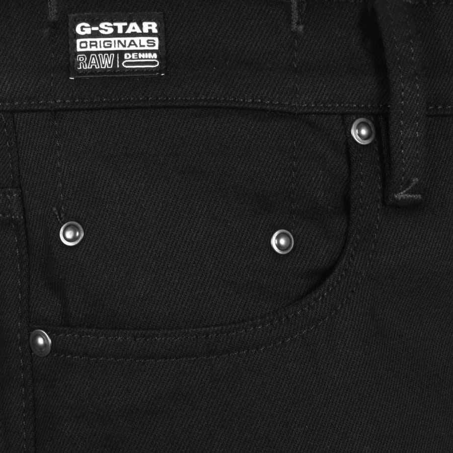 Image number 4 for G Star Raw Mosa Straight Fit Jeans Black