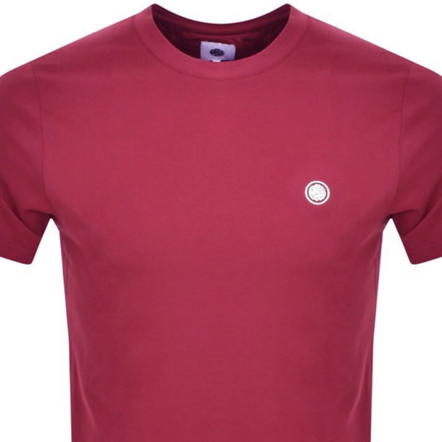 Image number 2 for Pretty Green Mitchell Crew Neck T Shirt Pink