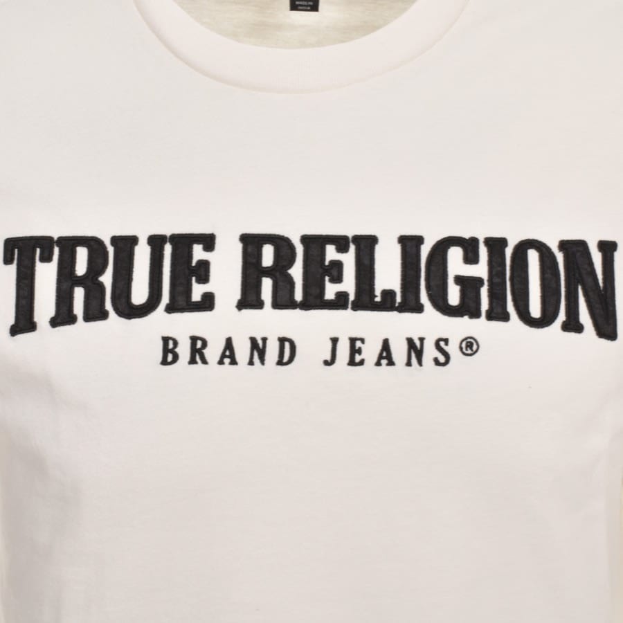 Image number 3 for True Religion Long Sleeve Arch T Shirt White
