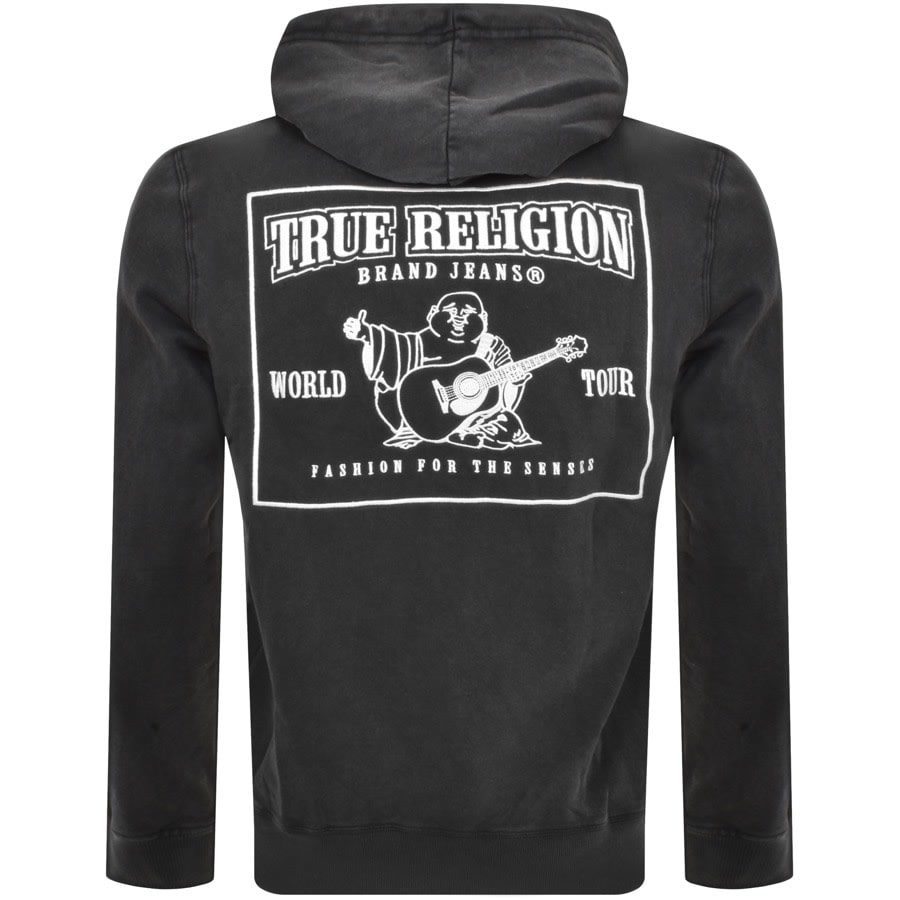 Image number 3 for True Religion World Tour Full Zip Hoodie Black