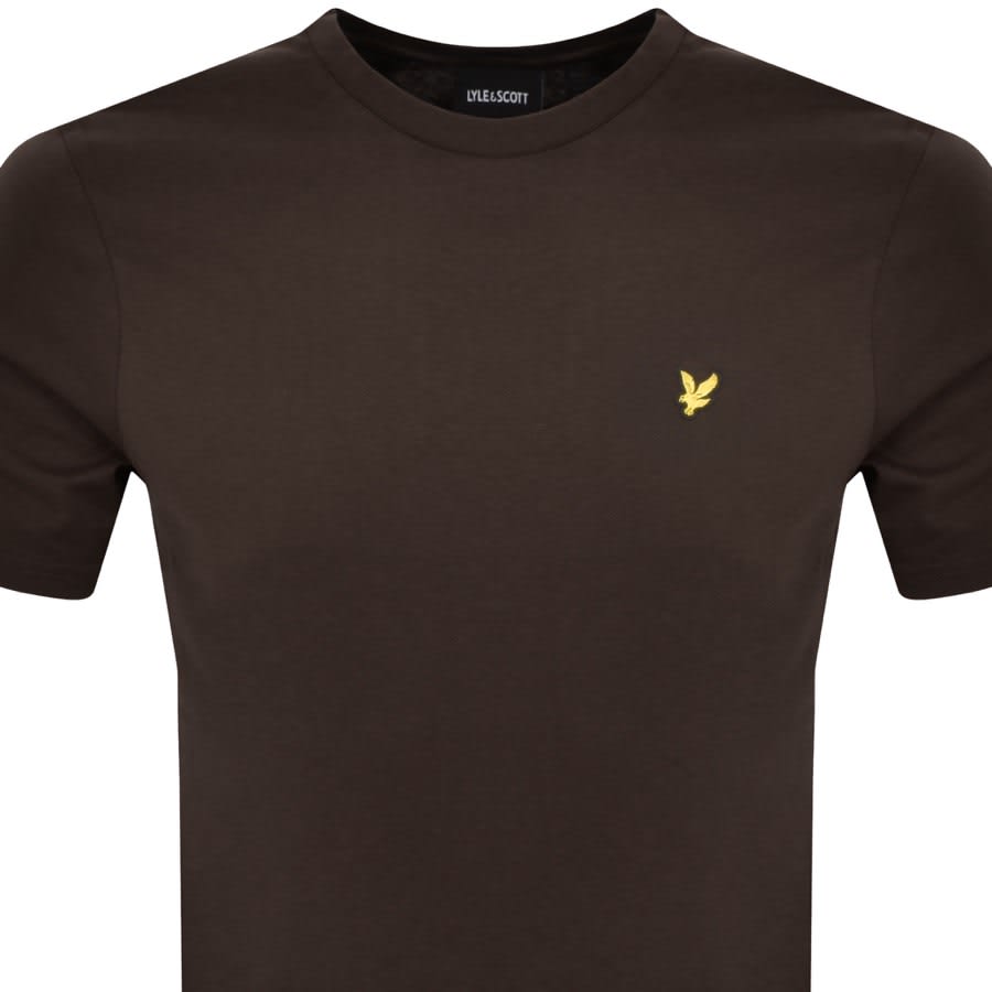 Image number 2 for Lyle And Scott Crew Neck T Shirt Brown