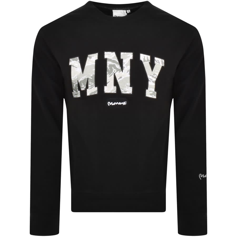 Image number 2 for Money Camo Fill Sweatshirt Black