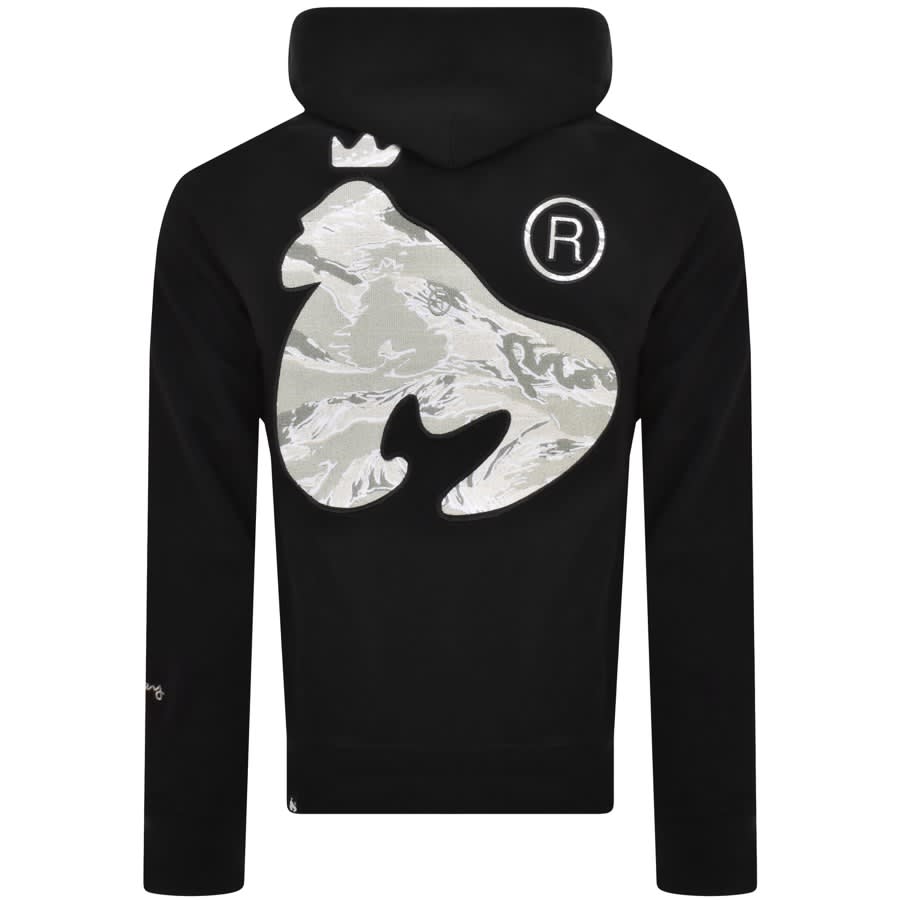 Image number 3 for Money Camo Fill Hoodie Black