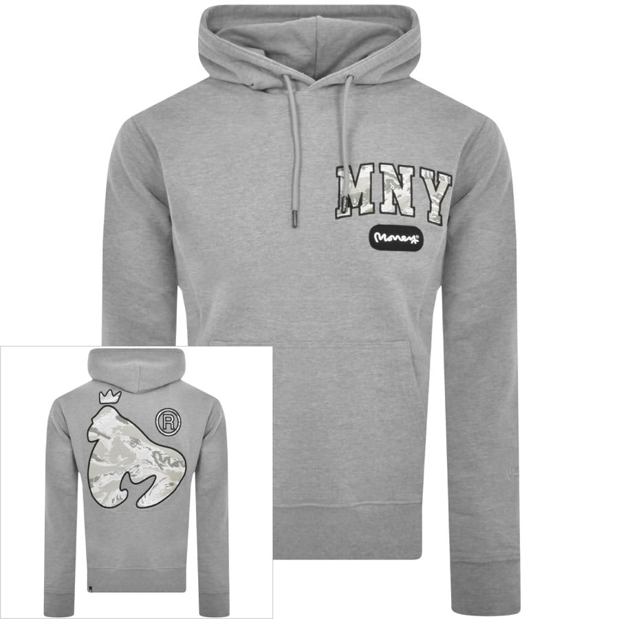 Image number 2 for Money Camo Fill Hooded Tracksuit Grey