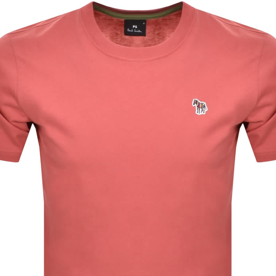 Image number 2 for Paul Smith Zebra Badge T Shirt Red