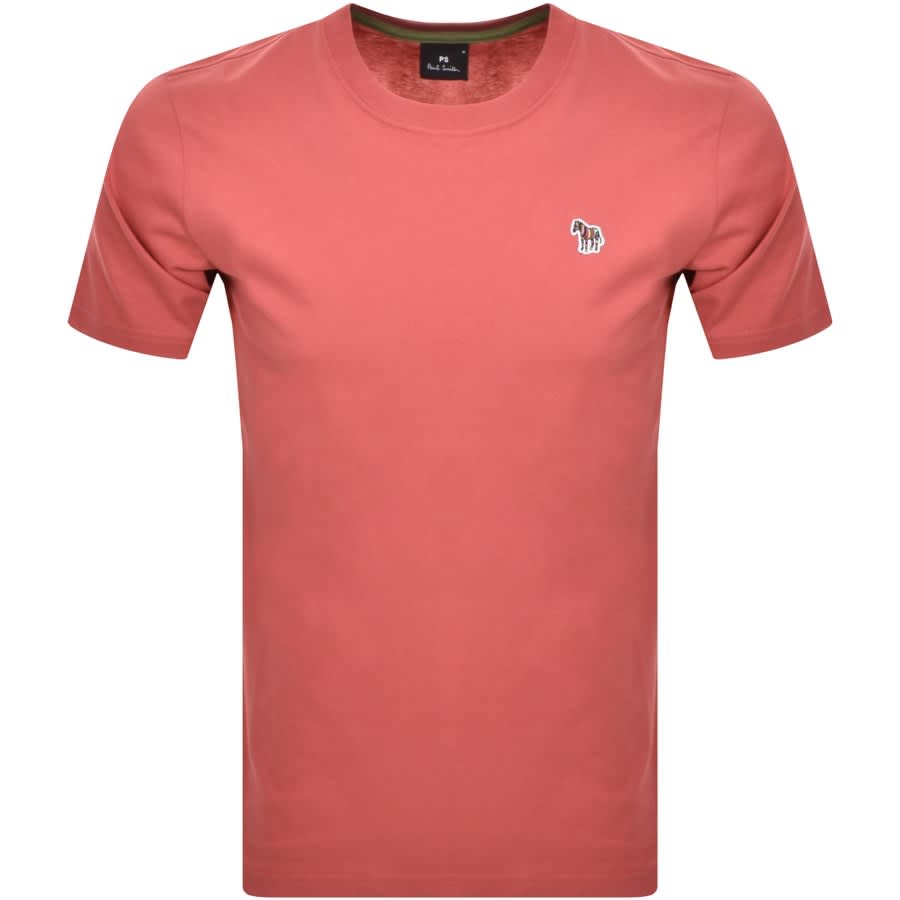 Image number 1 for Paul Smith Zebra Badge T Shirt Red