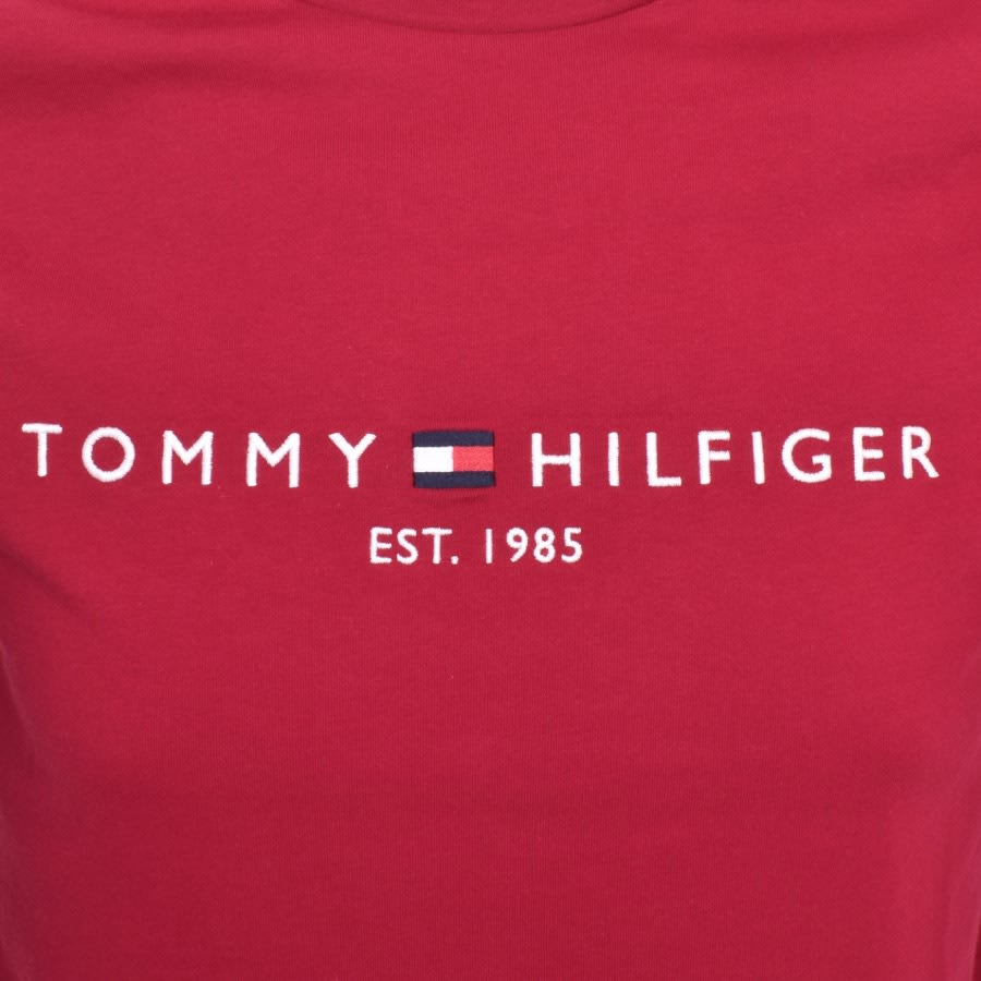 Image number 3 for Tommy Hilfiger Logo T Shirt Red