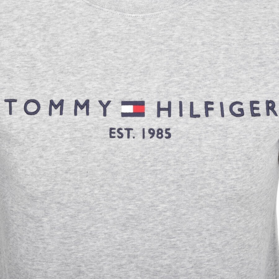 Image number 3 for Tommy Hilfiger Logo Sweatshirt Grey