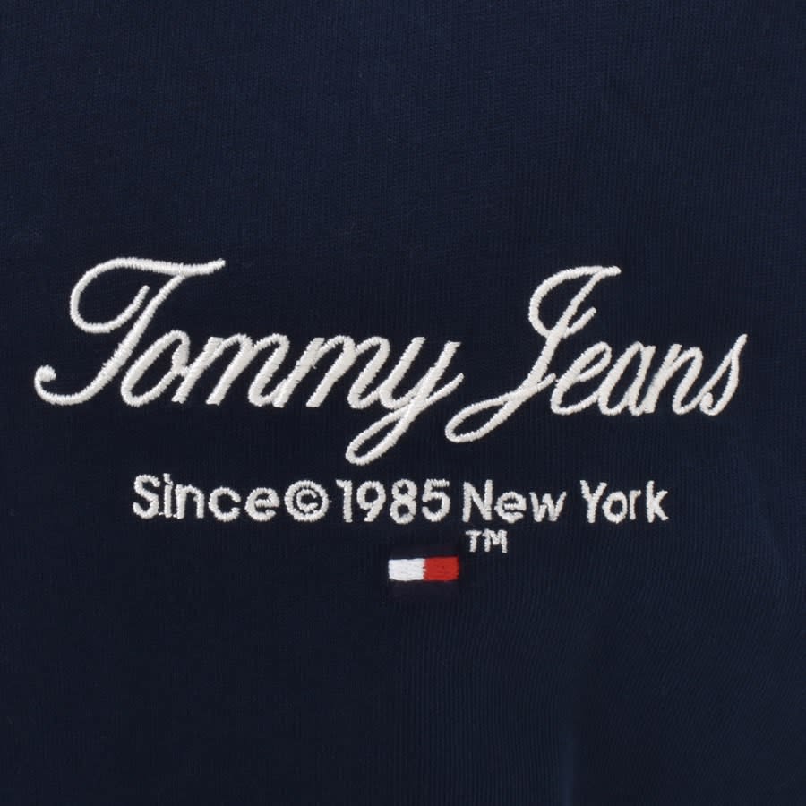 Image number 4 for Tommy Jeans Oversized Logo T Shirt Navy