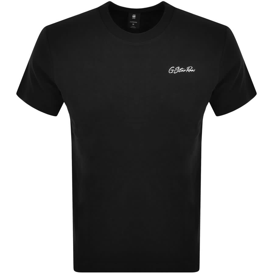 Image number 1 for G Star Raw Regular Logo T Shirt Black