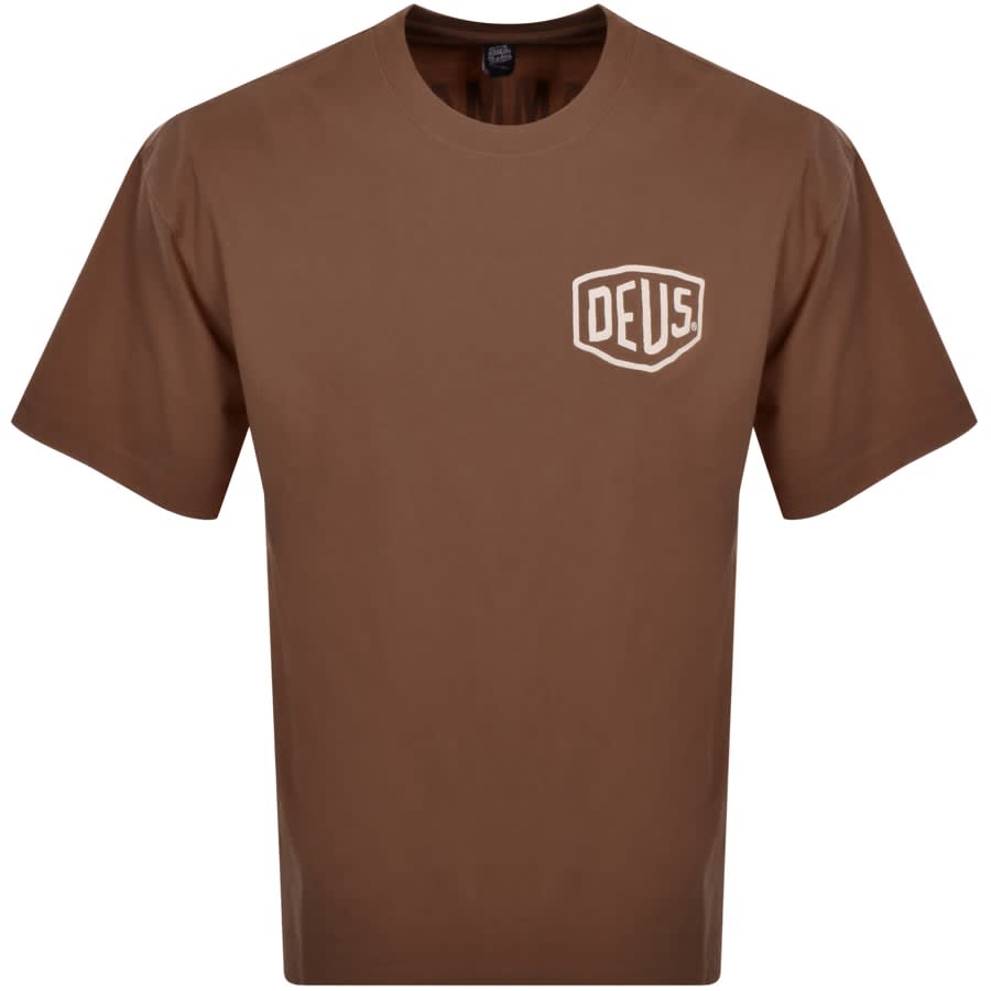 Image number 2 for Deus Ex Machina Oversized Seoul T Shirt Brown
