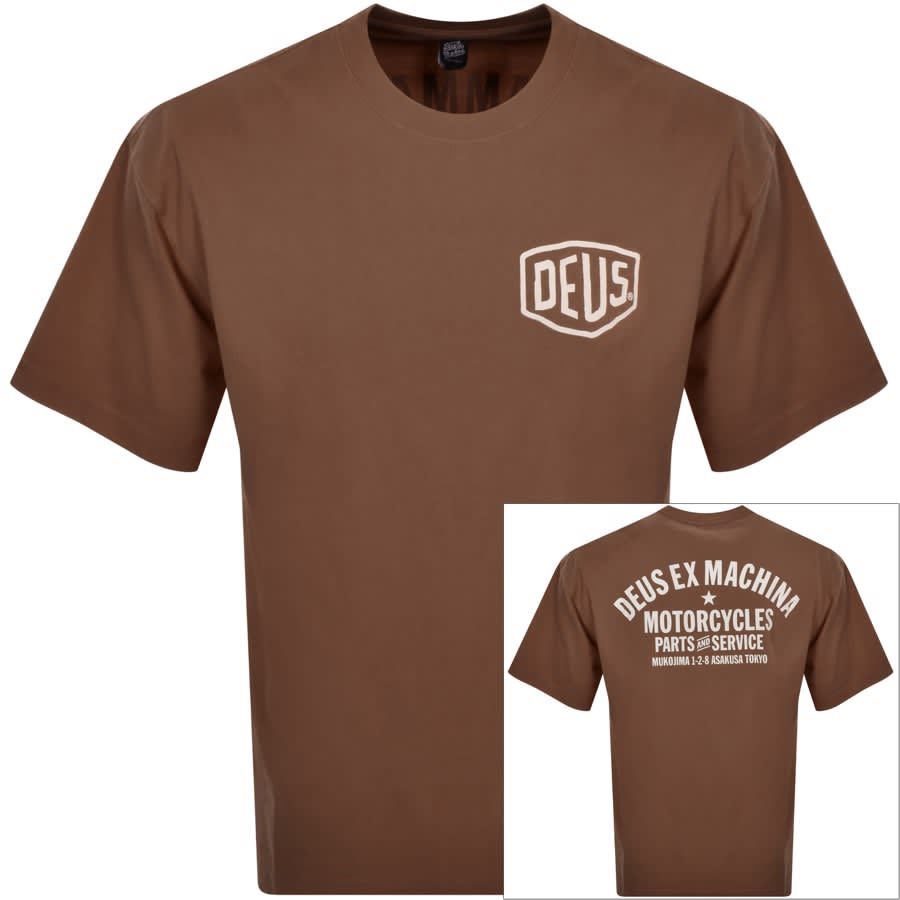 Image number 1 for Deus Ex Machina Oversized Seoul T Shirt Brown