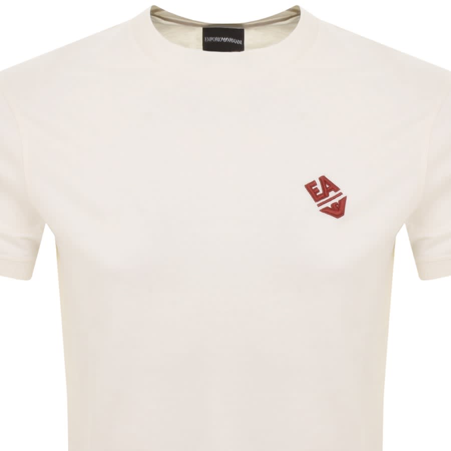 Image number 2 for Emporio Armani Logo T Shirt Cream