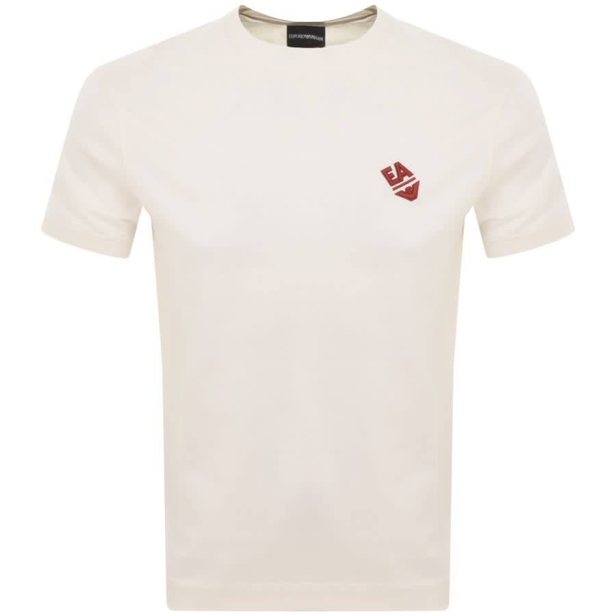 Image number 1 for Emporio Armani Logo T Shirt Cream