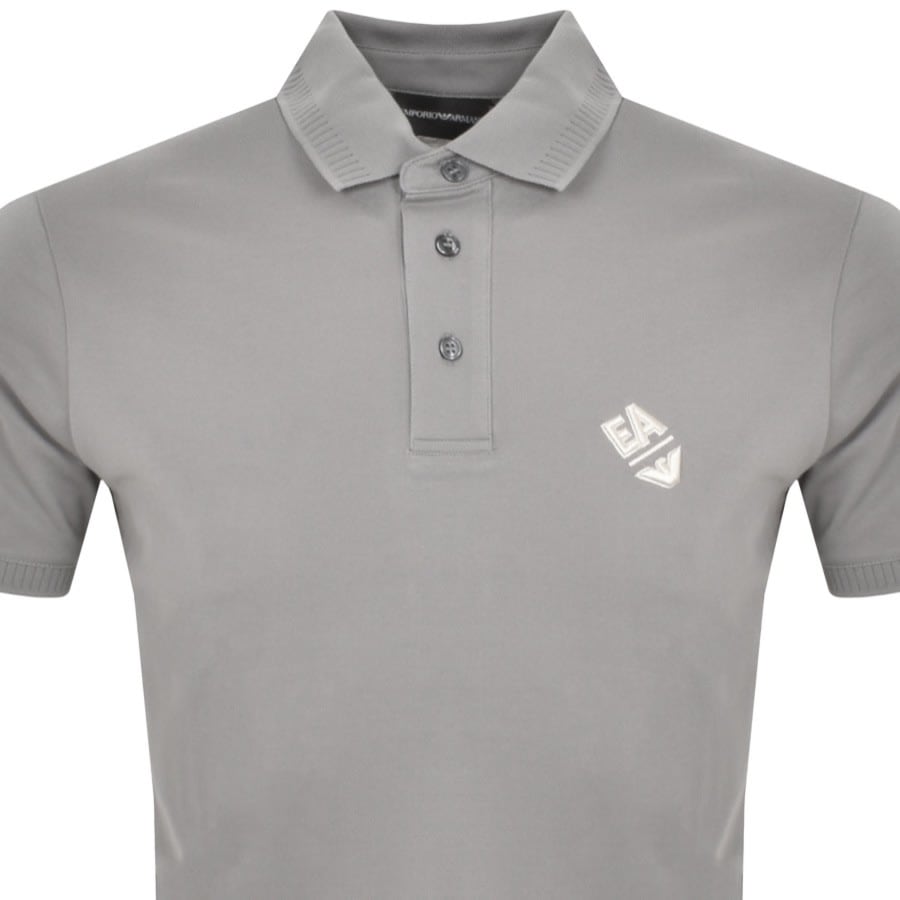Image number 2 for Emporio Armani Short Sleeved Polo T Shirt Grey