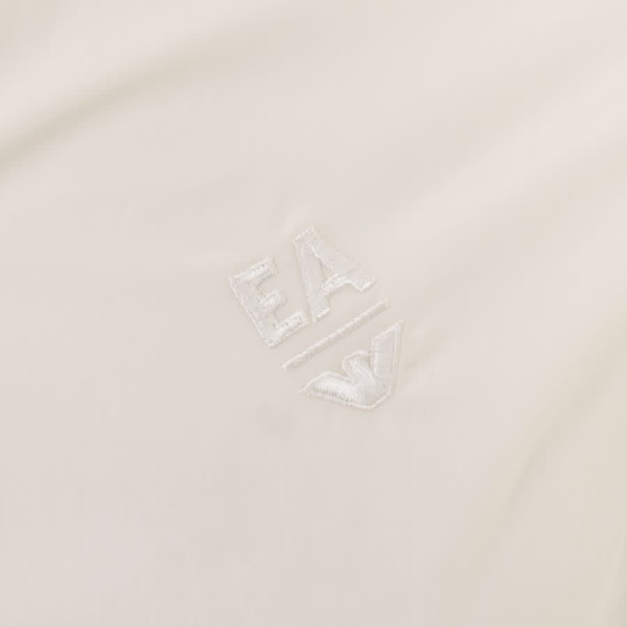 Image number 3 for Emporio Armani Logo Long Sleeve Shirt Cream
