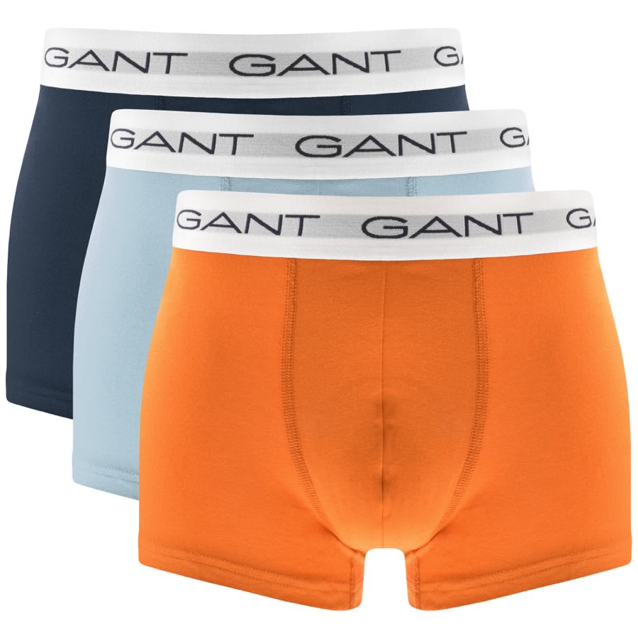 Image number 1 for Gant Three Pack Stretch Multi Colour Trunks