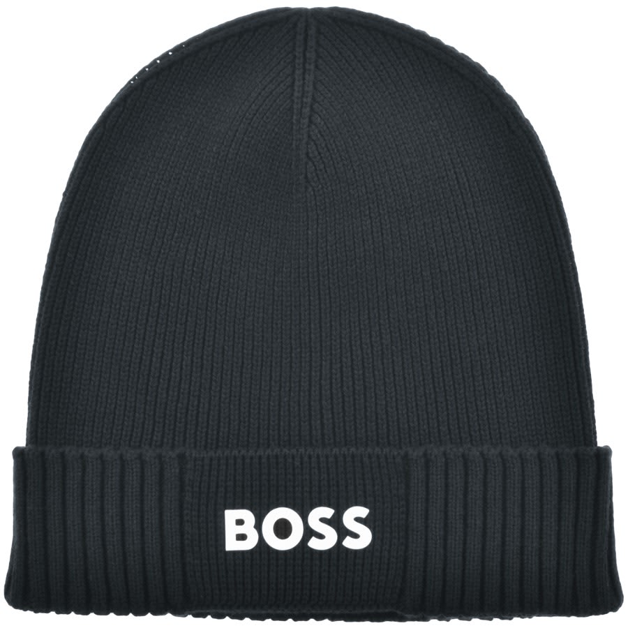 Image number 1 for BOSS Asic Beanie Navy