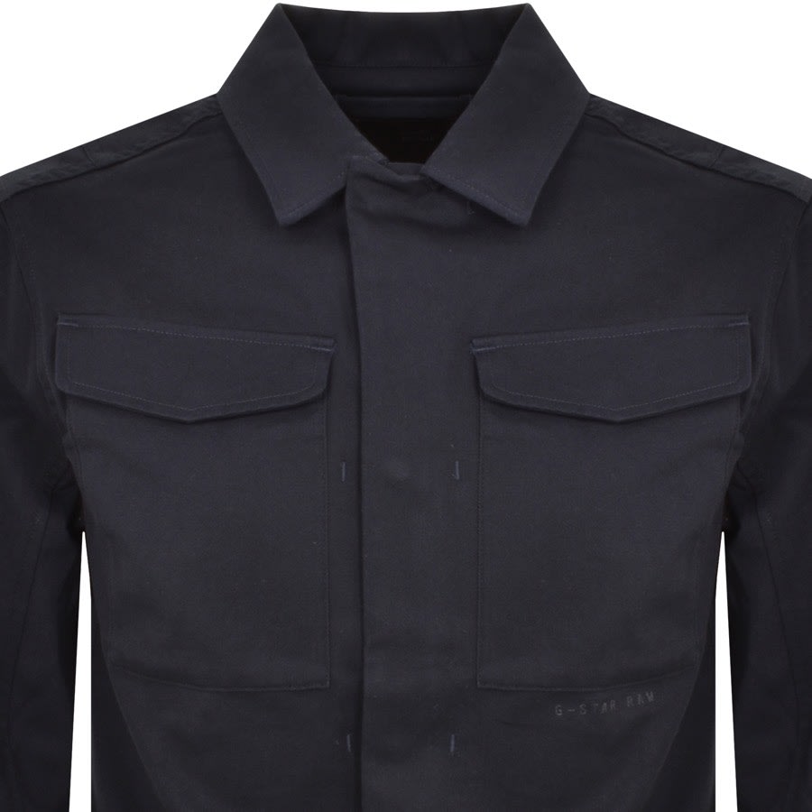 Image number 2 for G Star Raw Chore Overshirt Navy
