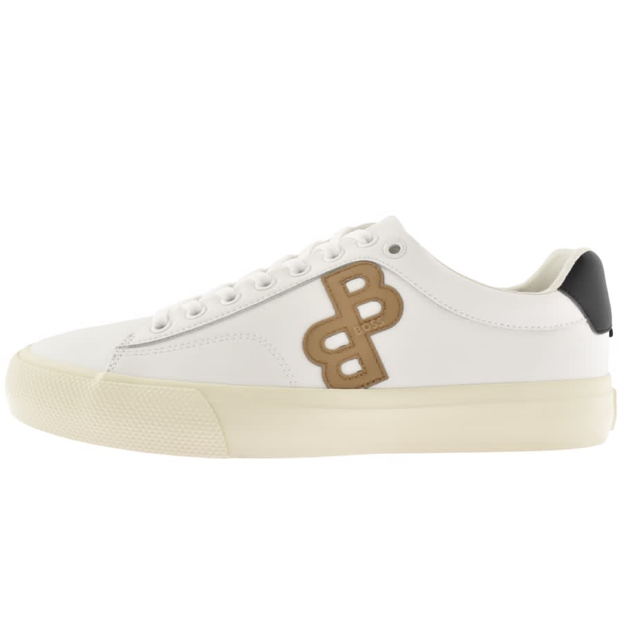 Image number 1 for BOSS Aiden Tenn Trainers White