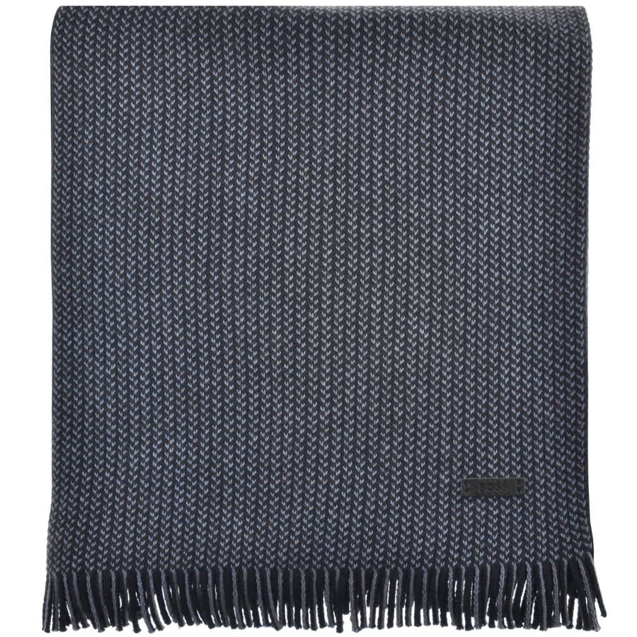 Image number 3 for BOSS Mind Beanie And Scarf Gift Set Navy