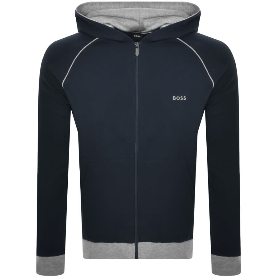Image number 2 for BOSS Lounge Hooded Tracksuit Navy