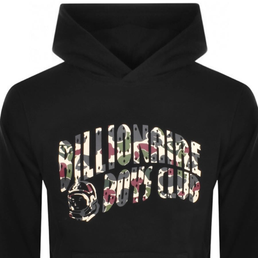 Image number 2 for Billionaire Boys Club Camo Arch Logo Hoodie Black