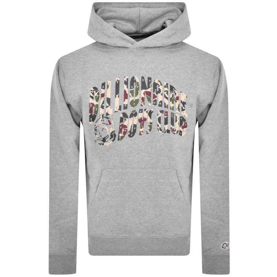 Image number 1 for Billionaire Boys Club Camo Arch Logo Hoodie Grey