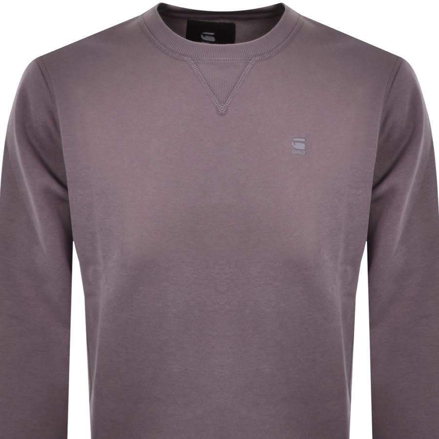 Image number 2 for G Star Raw Premium Core Sweatshirt Purple