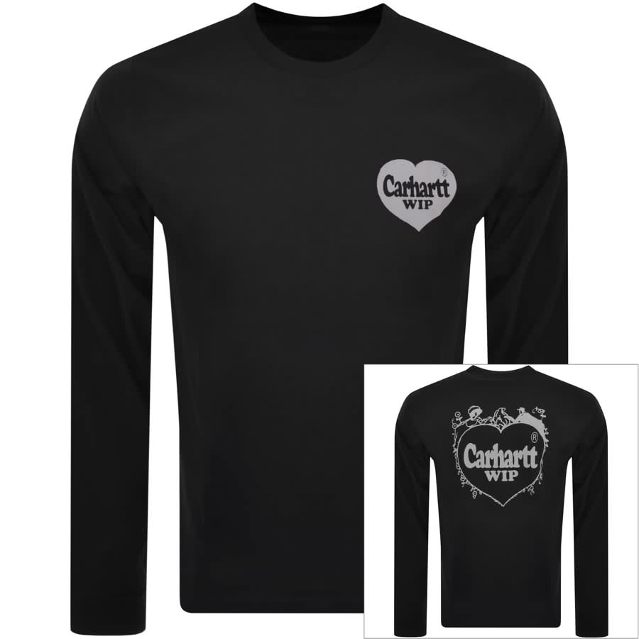 Image number 1 for Carhartt WIP Long Sleeve Spree T Shirt Black