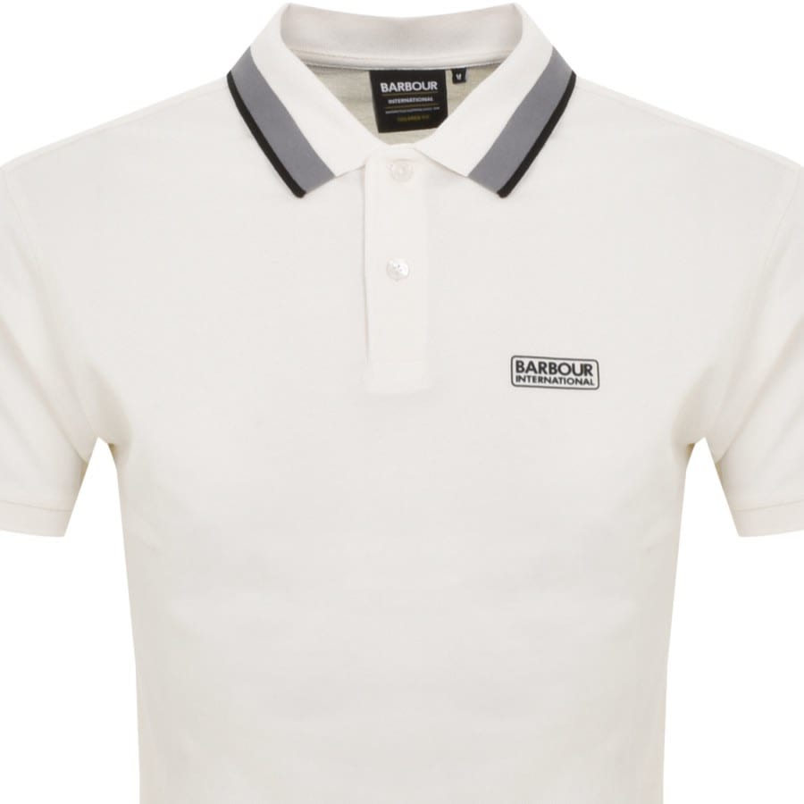 Image number 2 for Barbour International Re Amp Polo T Shirt White