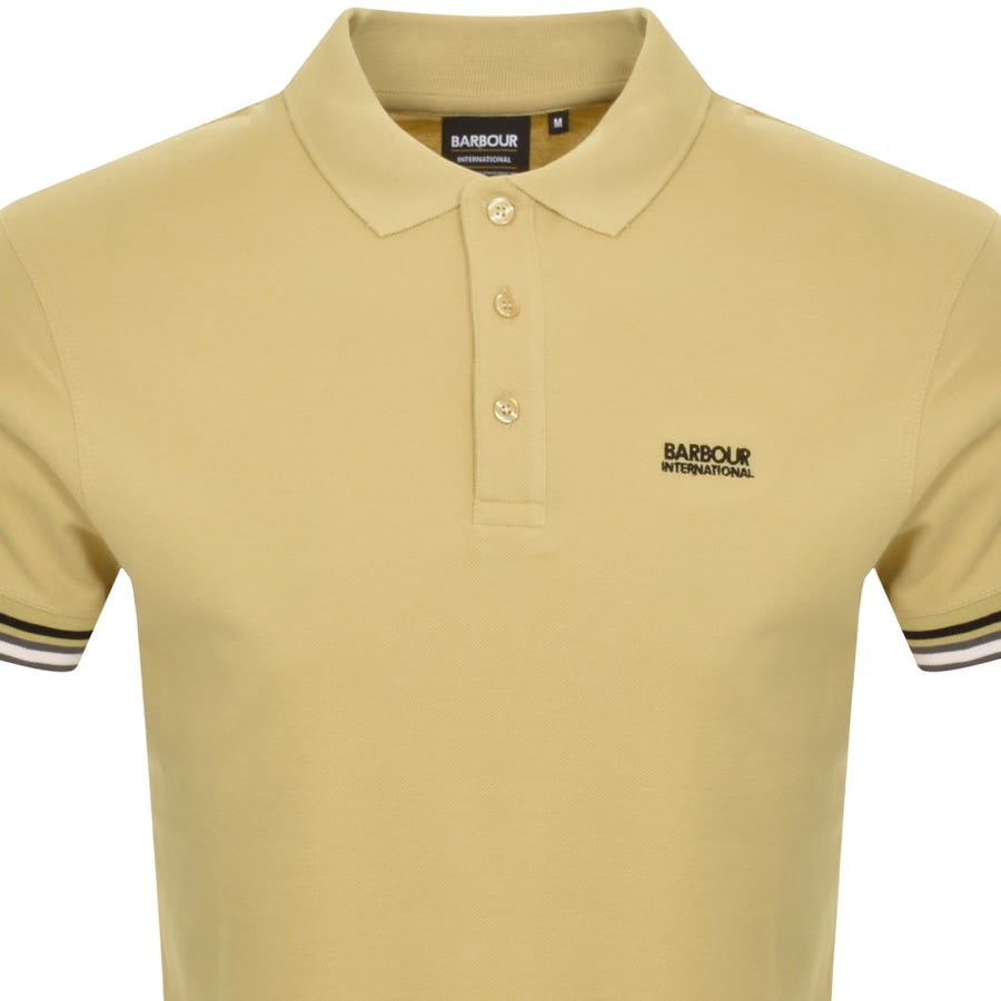 Image number 2 for Barbour International Metropolis Polo T Shirt Beig