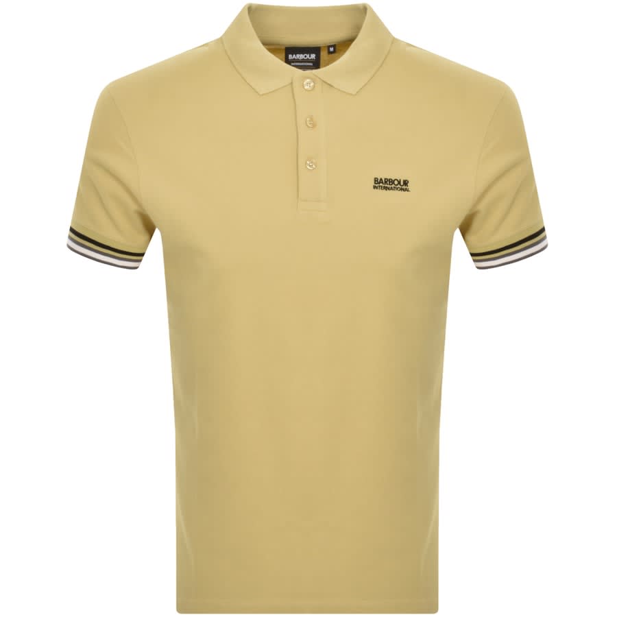 Image number 1 for Barbour International Metropolis Polo T Shirt Beig
