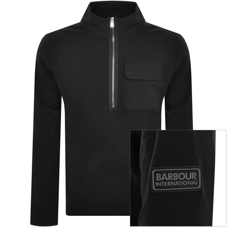 Image number 1 for Barbour International Coaster Sweatshirt Black
