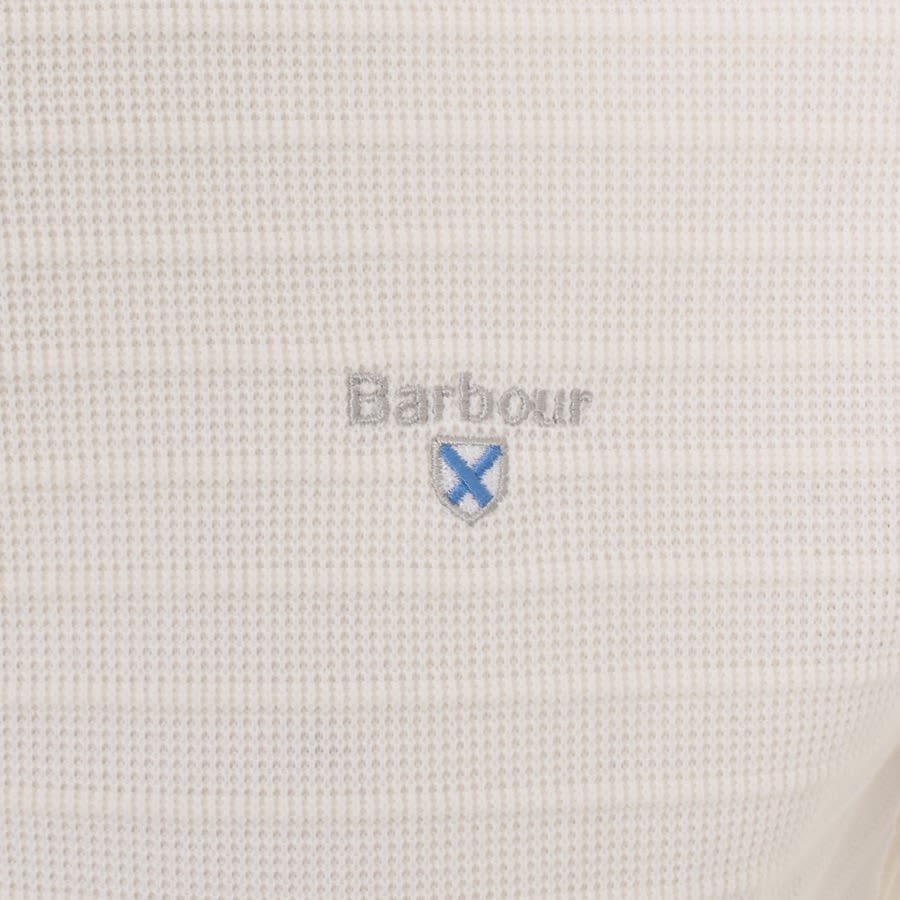 Image number 3 for Barbour Cramlington Long Sleeve Polo T Shirt White